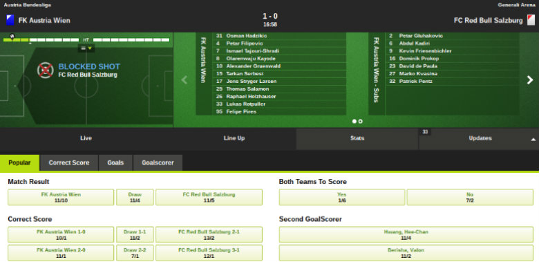 Totesport In-Play