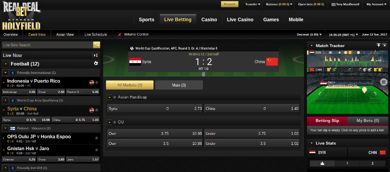 Real Deal Bet Live Betting
