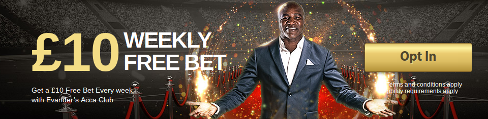 Real Deal Bet Weekly £10 Free Bet
