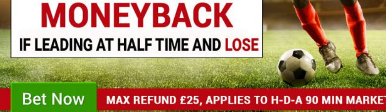 BetMcLean Money Back If Leading At Halftime But Lose